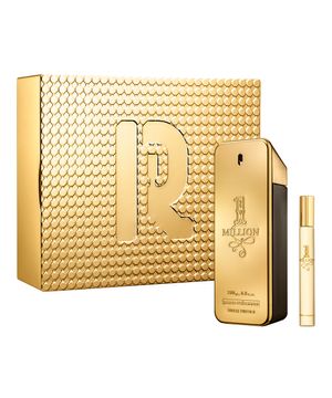 kit masculino rabanne 1 million edt 200ml e edt 10ml