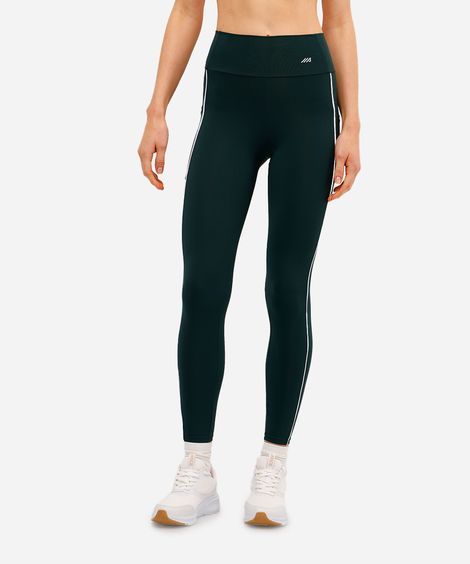 calça legging com bolsos esportiva ace verde