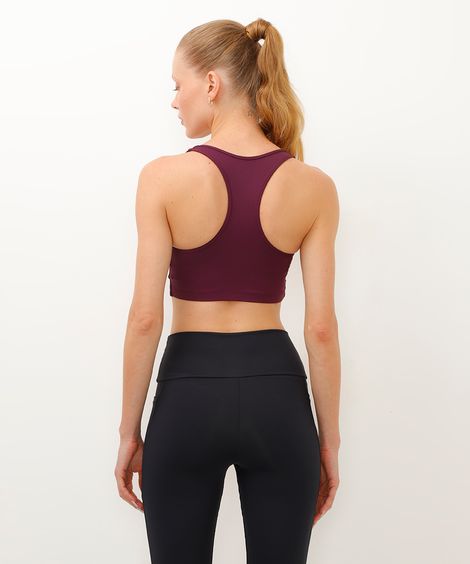 top de poliamida bojo removível nadador esportivo ace roxo
