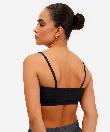 top feminino esportivo com bojo removível preto