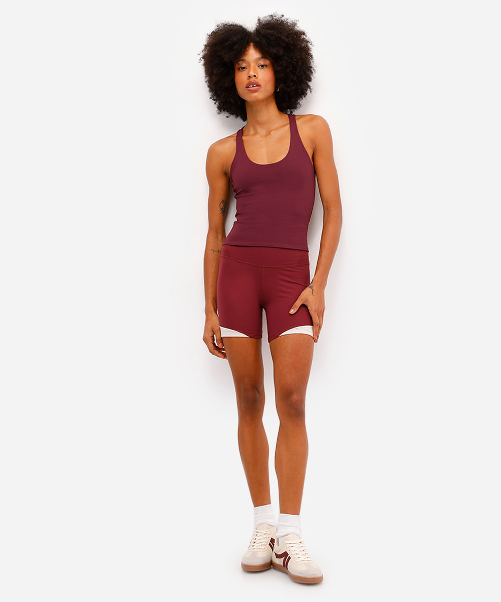 regata nadador de poliamida esportiva ace roxa