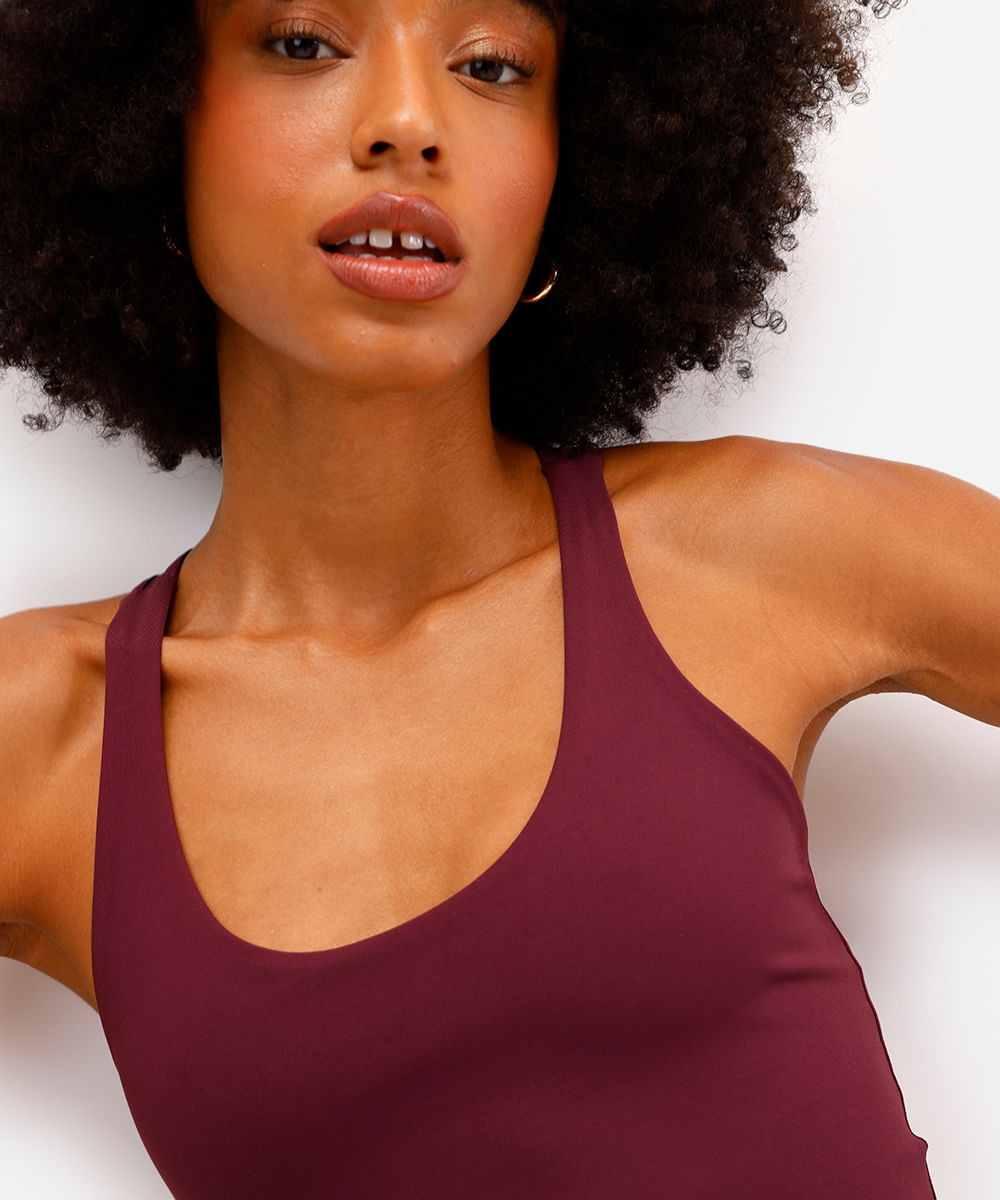 regata nadador de poliamida esportiva ace roxa