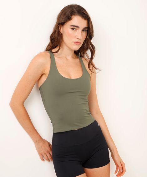 regata nadador de poliamida esportiva verde