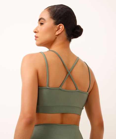 top nadador com bojo esportivo ace verde