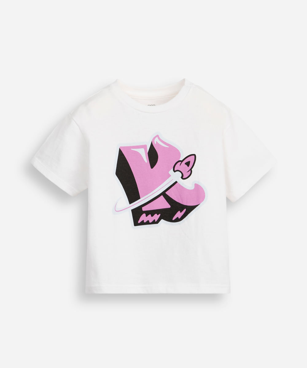 blusa infantil de algodão katlen dos rosa off white