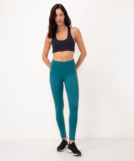 calça legging feminina esportiva azul