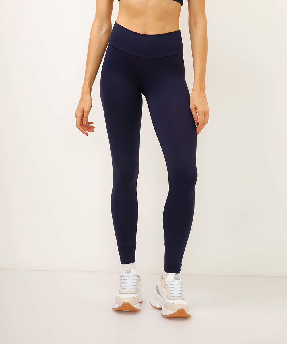 calça legging feminina esportiva azul