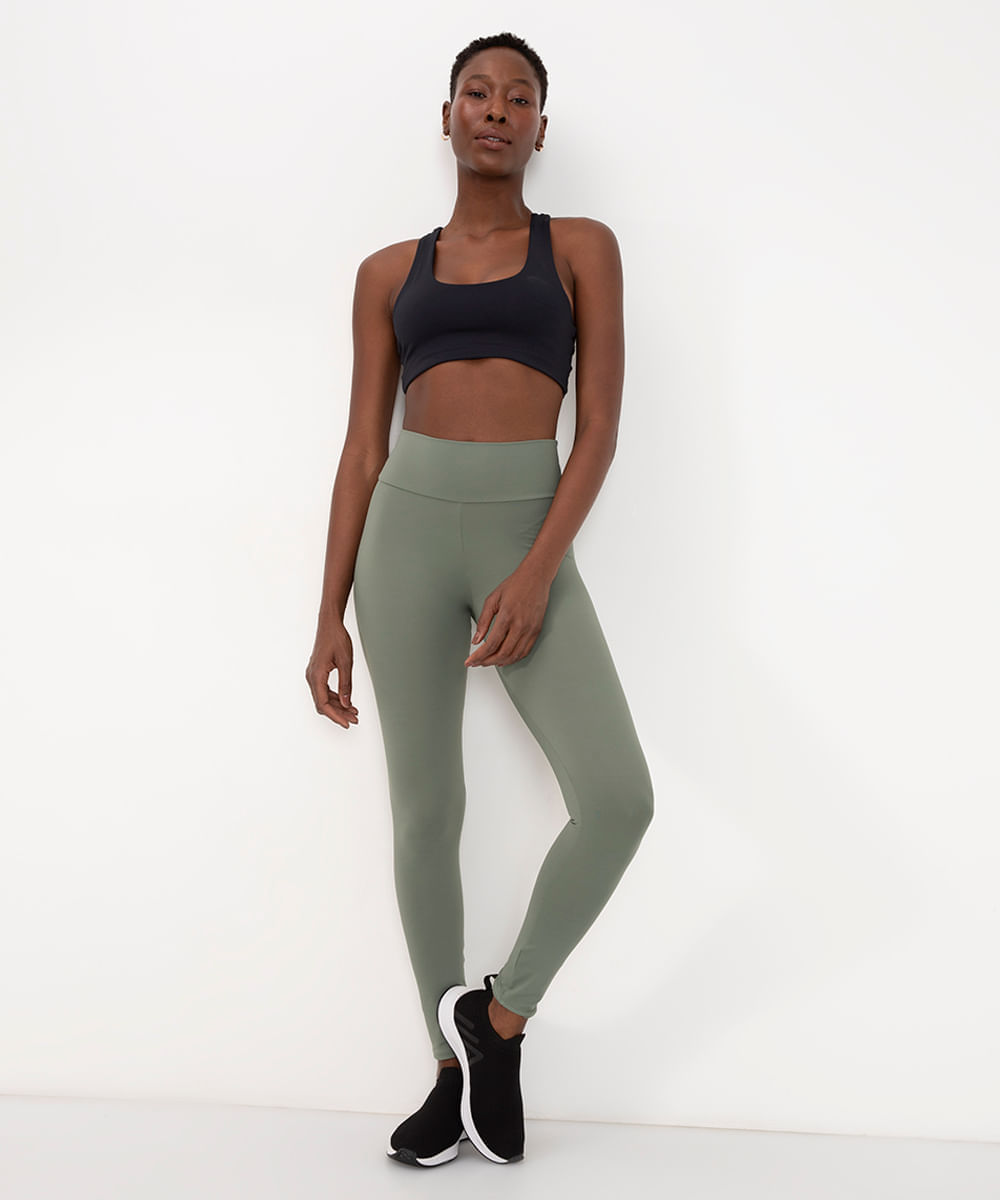calça legging feminina esportiva verde