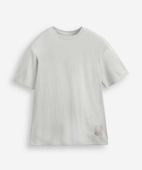 camiseta juvenil de algodão manga curta cinza
