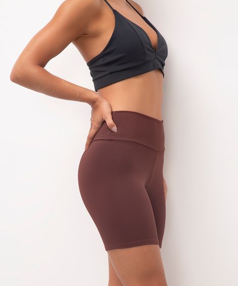 bermuda esportiva marrom