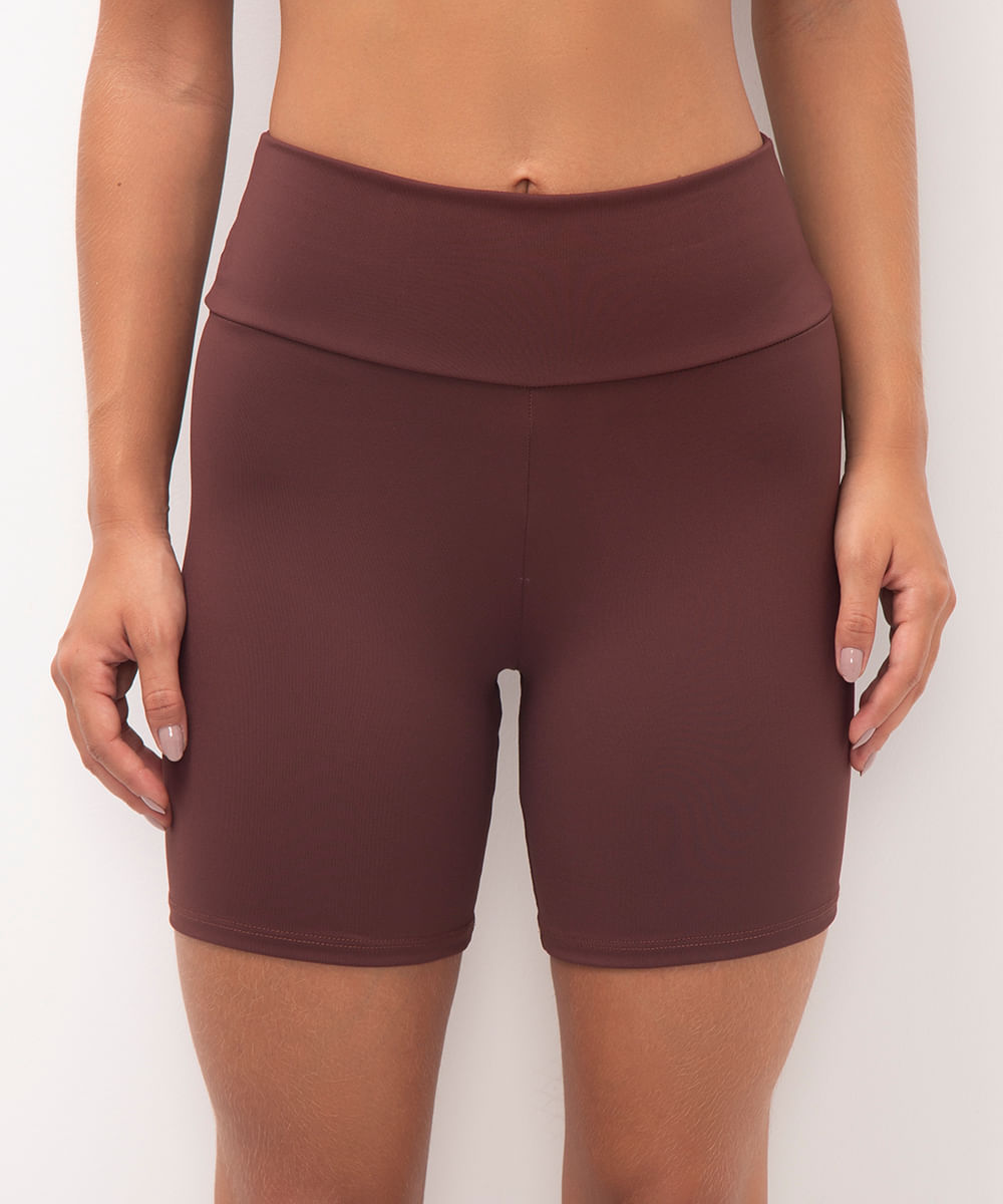 bermuda esportiva marrom