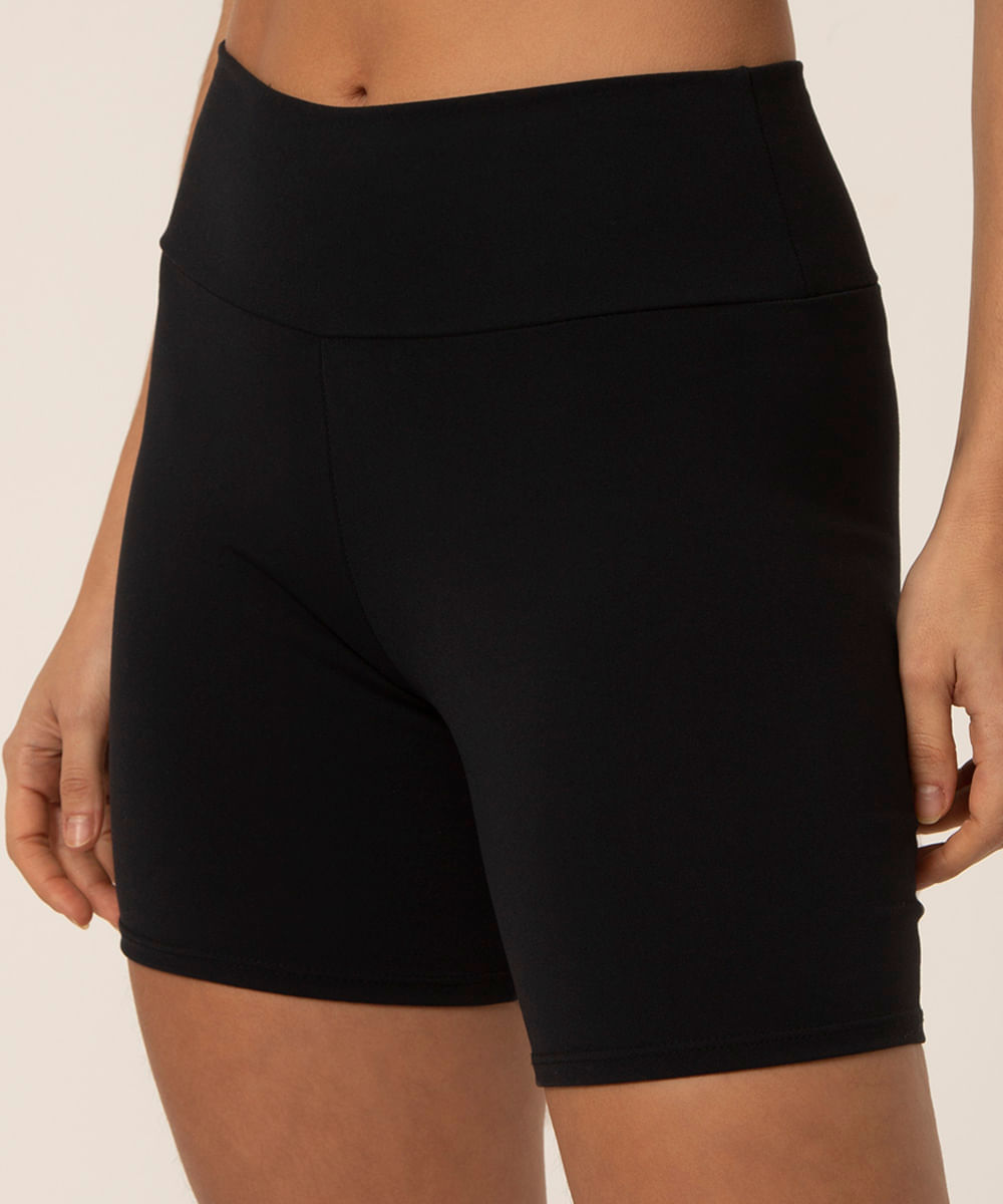 bermuda esportiva preta