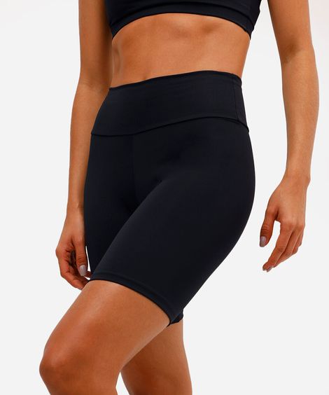 bermuda biker feminina esportiva ace preta