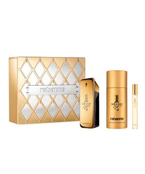 kit masculino rabanne 1 million edt deo 150ml e edt 10ml