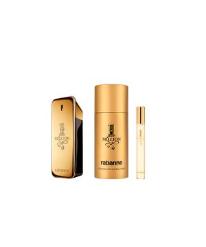 kit masculino rabanne 1 million edt deo 150ml e edt 10ml
