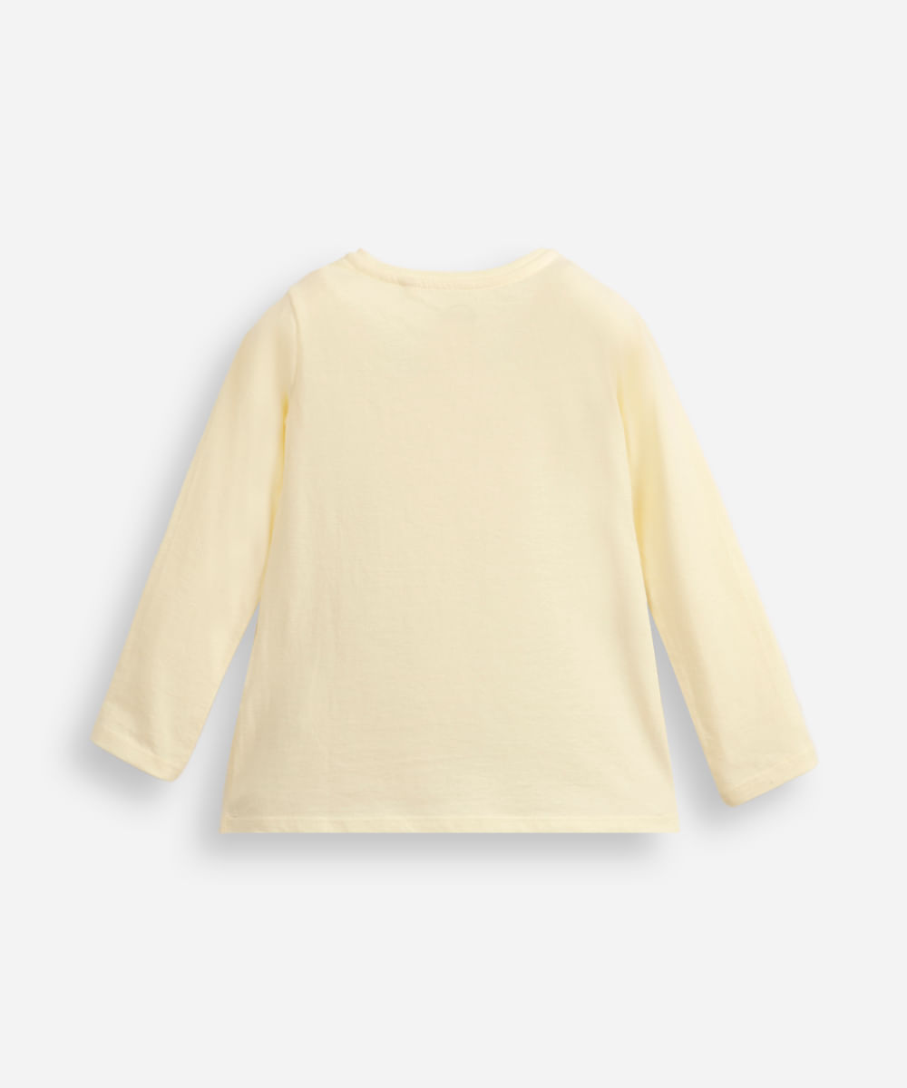 blusa infantil de algodão patrulha canina amarela