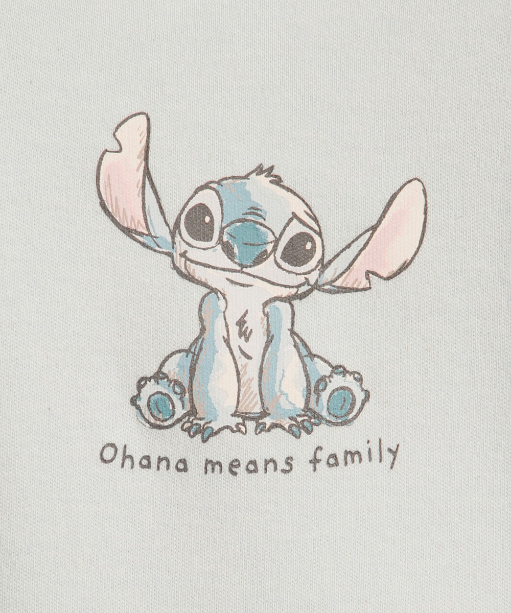 body infantil de algodão stitch azul