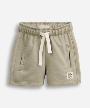 bermuda infantil moletinho verde