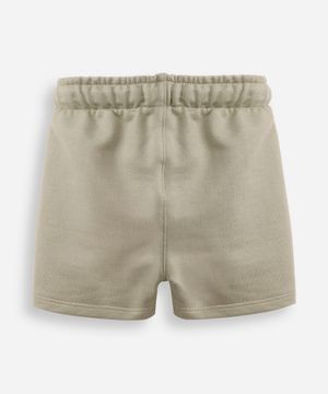 bermuda infantil moletinho verde