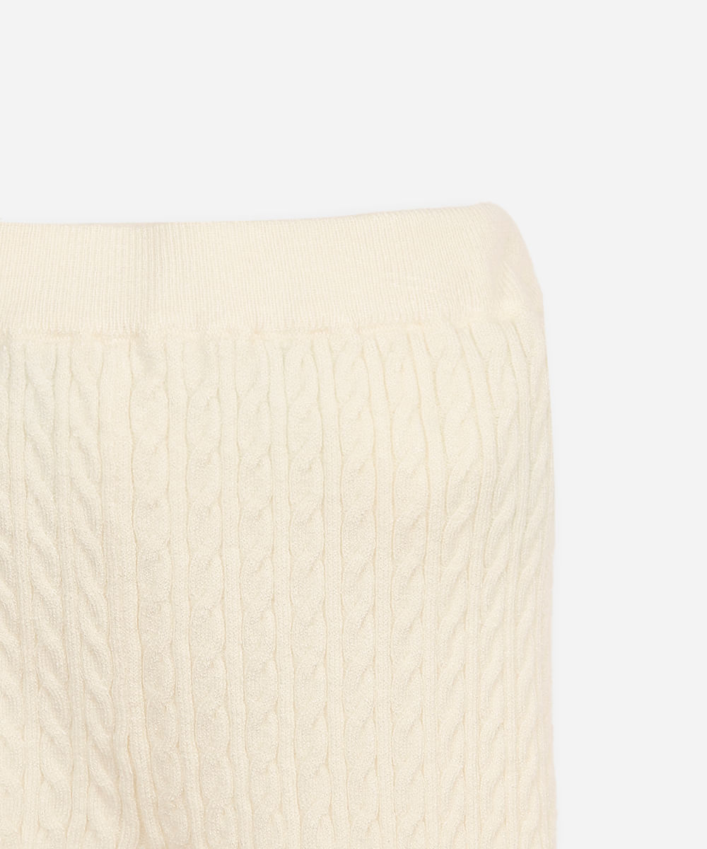 conjunto infantil longo tricot bege