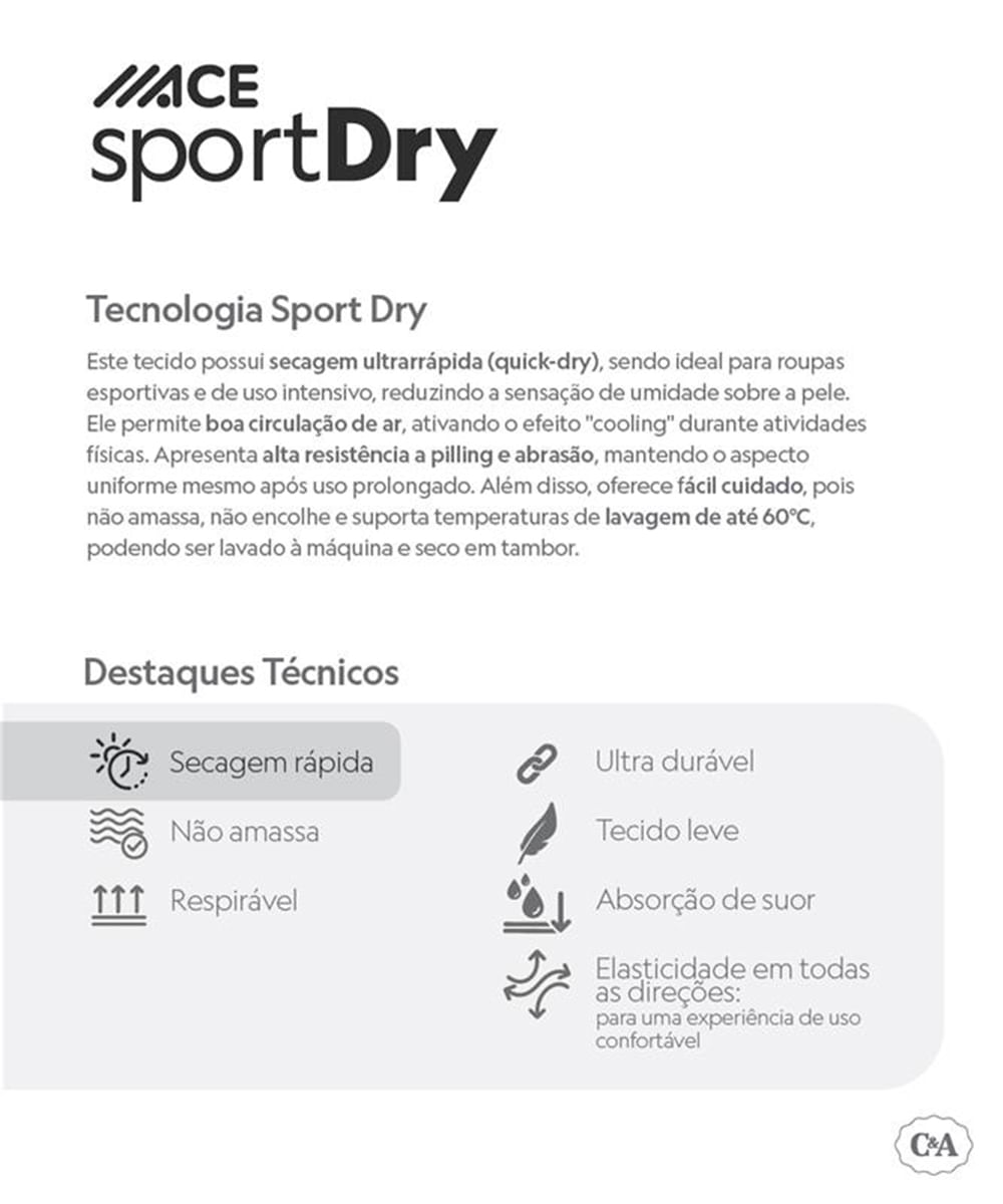 camiseta masculina esportiva ace manga curta com recorte bicolor bege