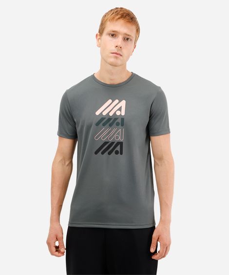 camiseta masculina manga curta verde
