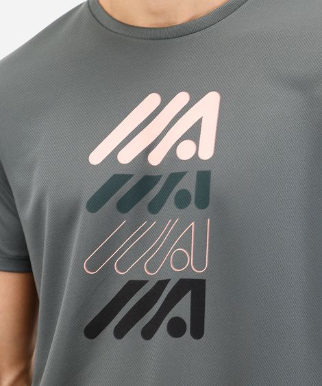 camiseta masculina manga curta verde