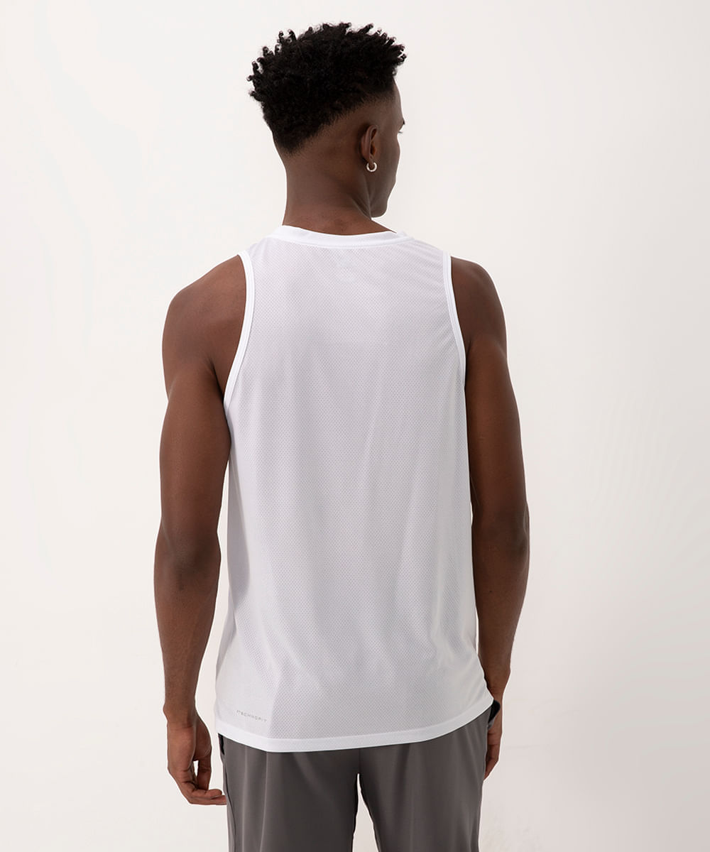 regata esportiva masculina com reflexivo branco