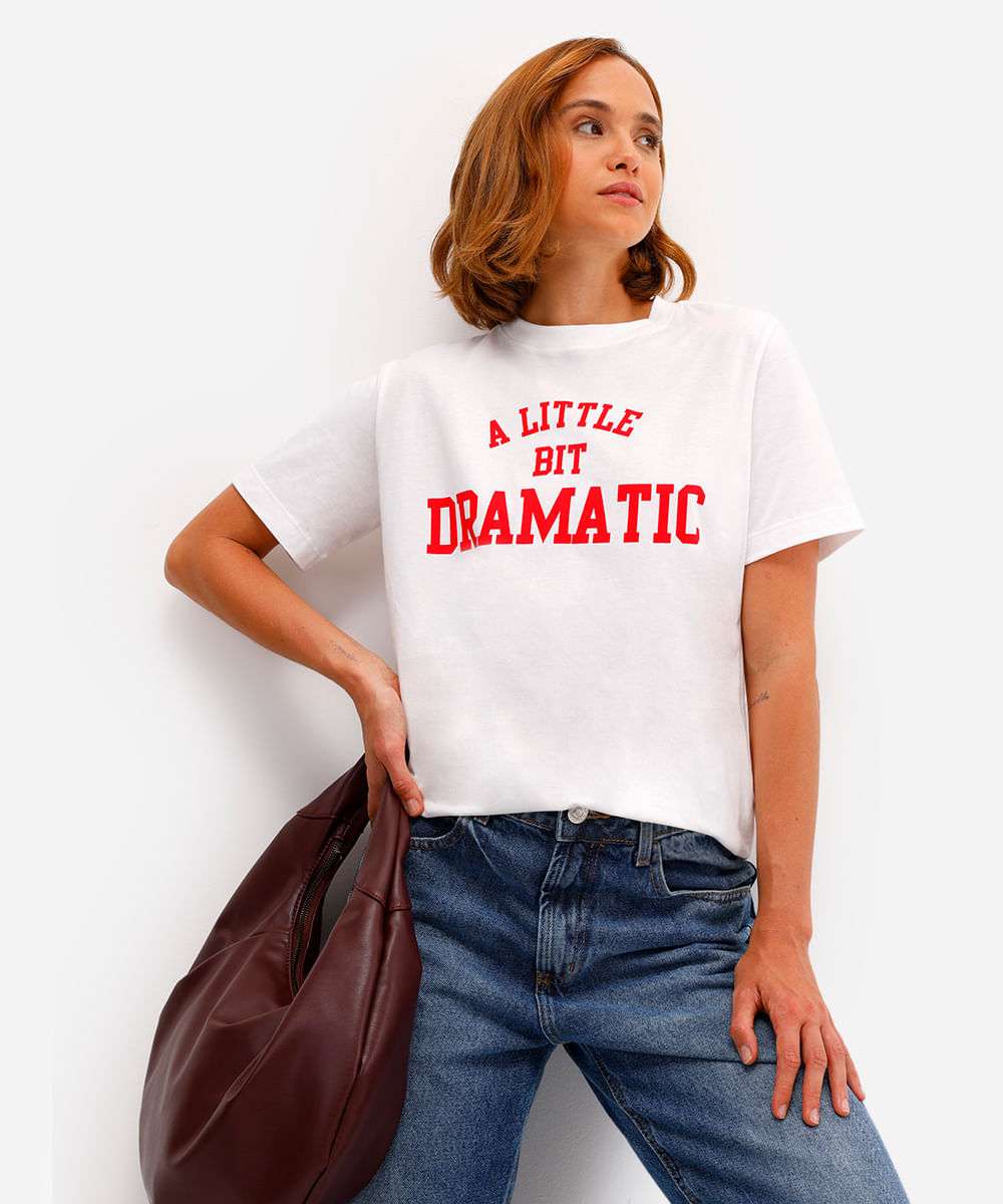 camiseta feminina de algodão meninas malvadas off white