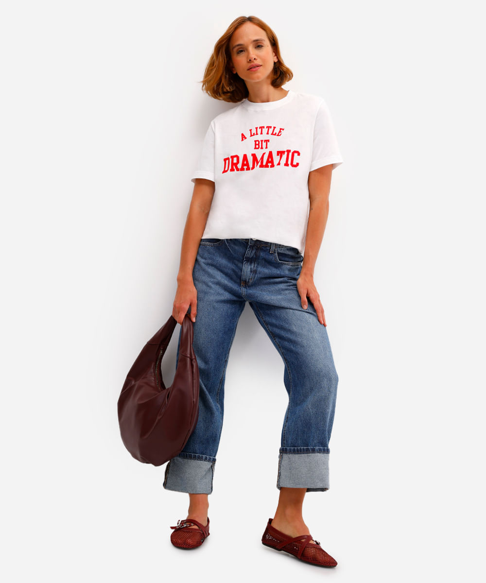 camiseta feminina de algodão meninas malvadas off white