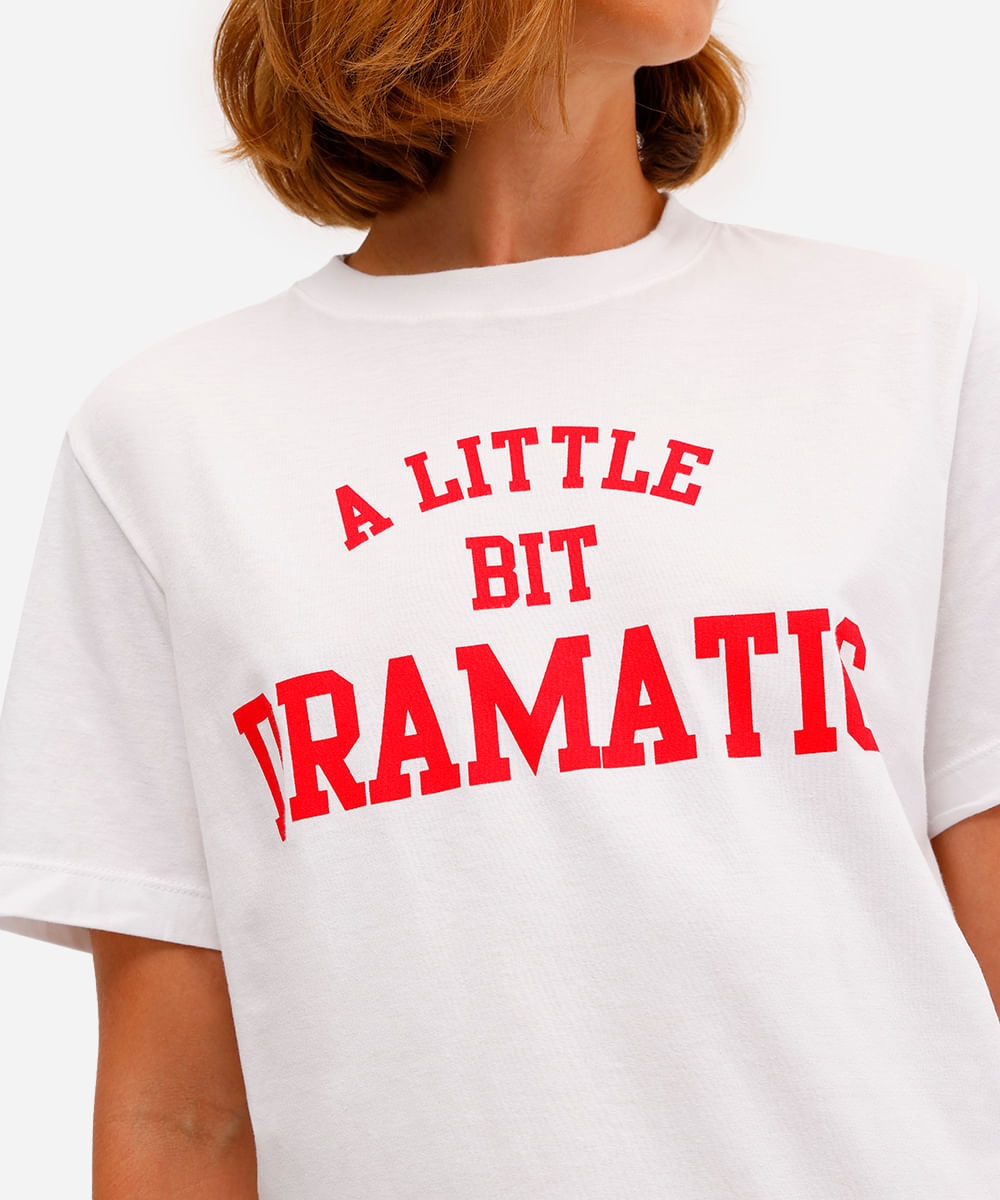 camiseta feminina de algodão meninas malvadas off white