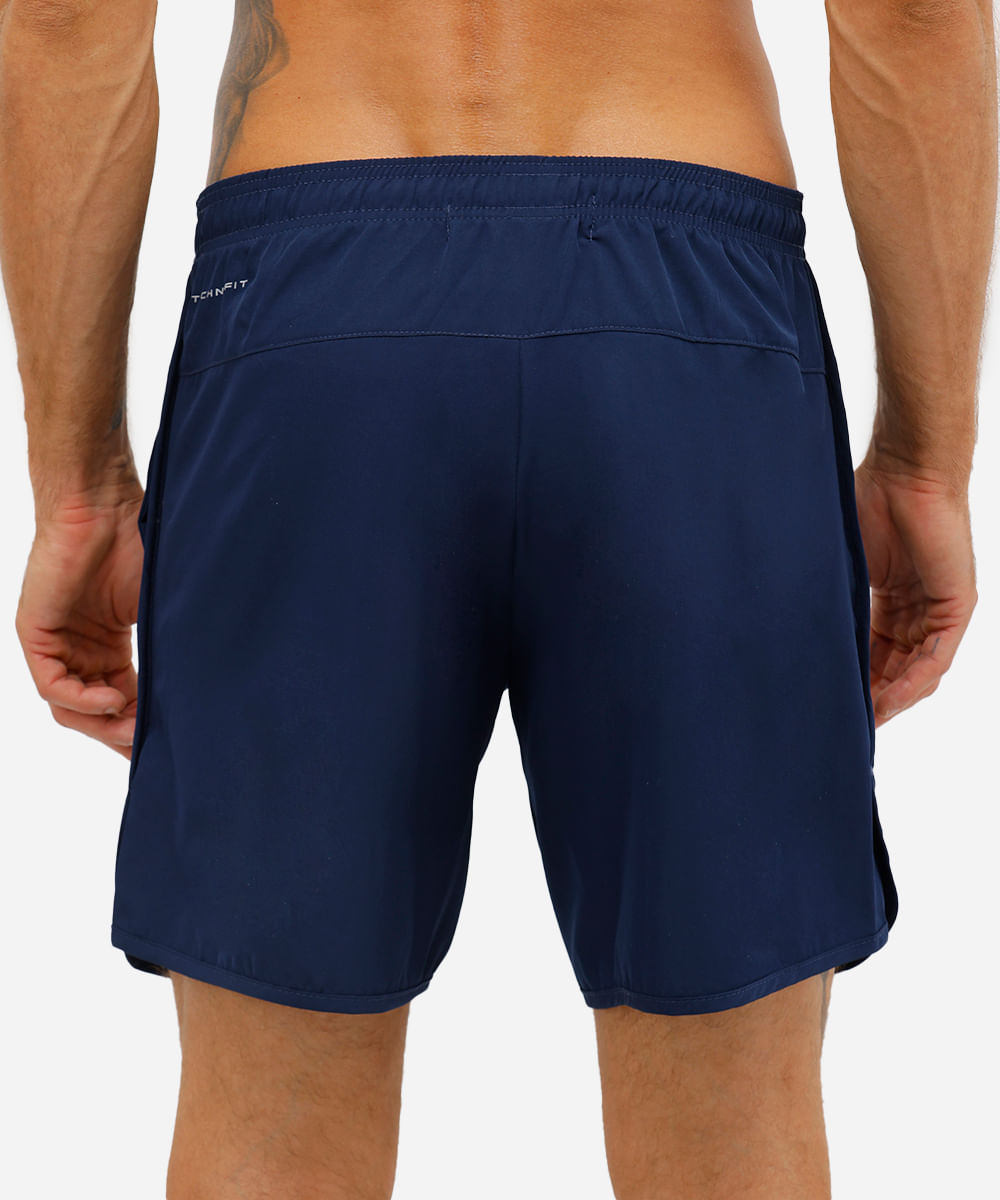 short masculino esportivo azul