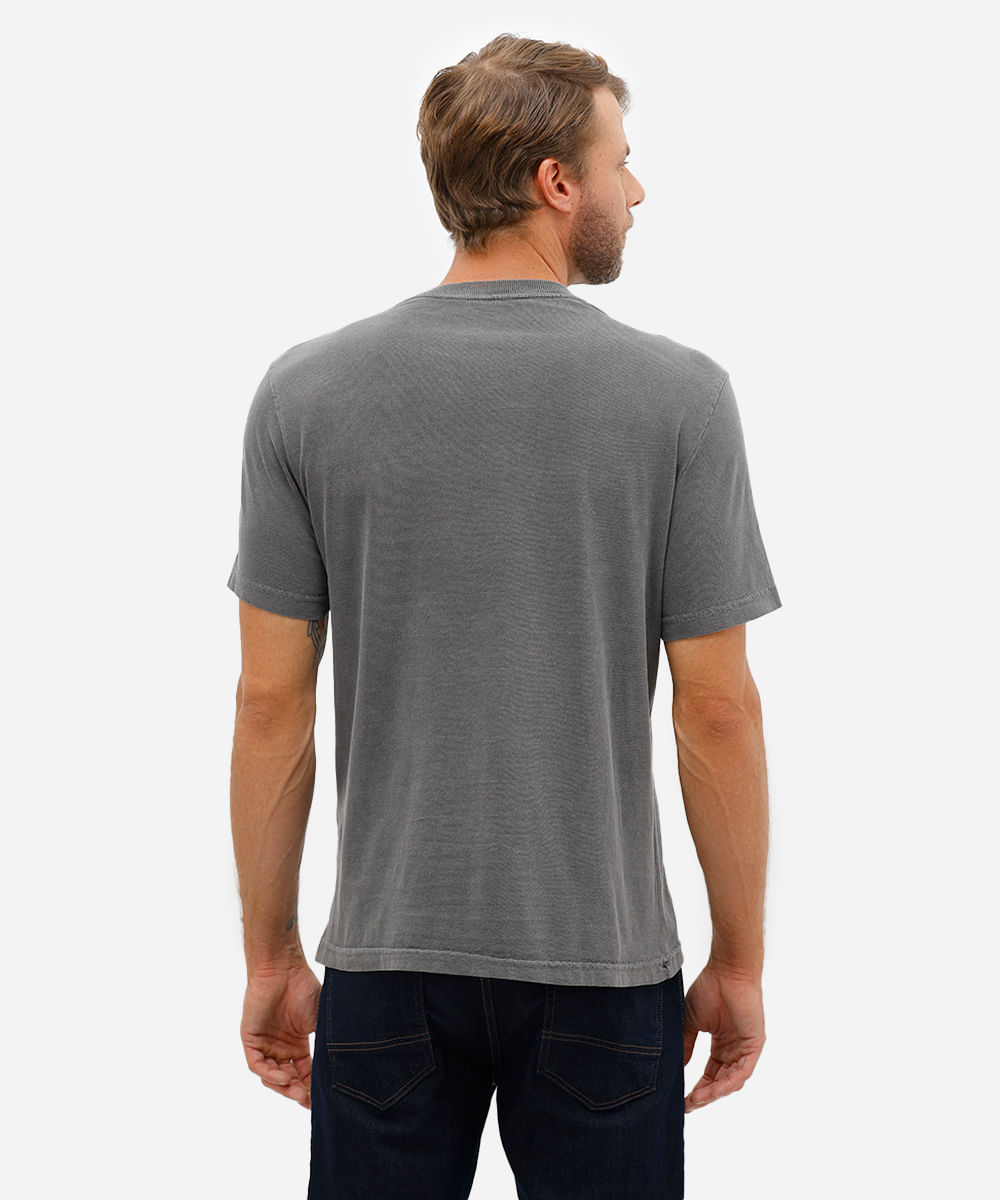 camiseta masculina de algodão moto estonada preta