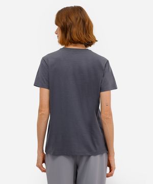 camiseta feminina de algodão harry potter cinza