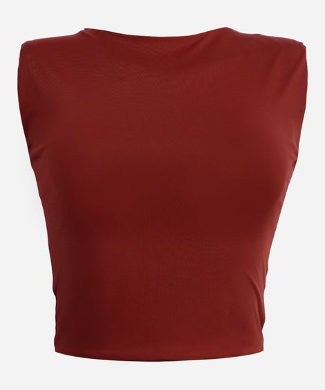 blusa juvenil de poliamida vinho