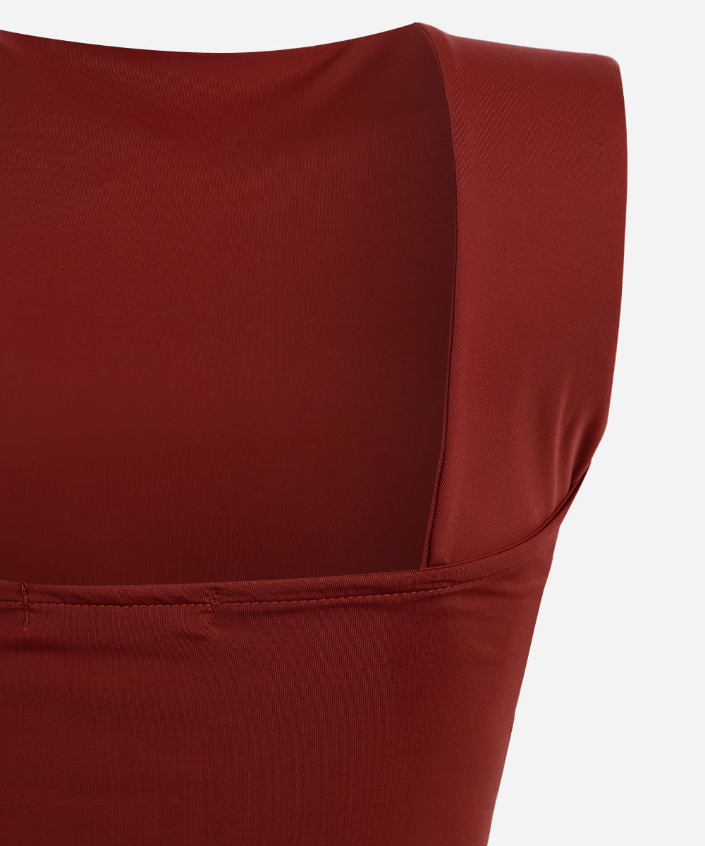blusa juvenil de poliamida vinho