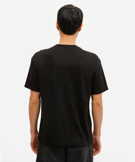 camiseta masculina com algodão marvel preta