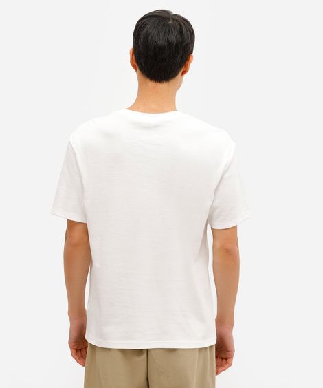 camiseta masculina relaxed fit beatles off white