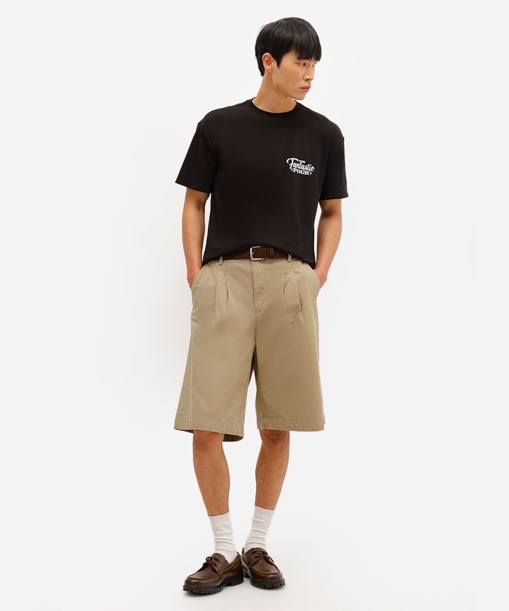 camiseta masculina quarteto fantástico preta