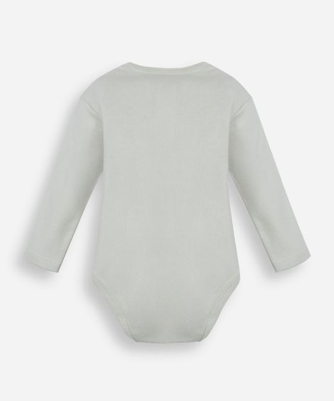 body infantil de algodão estampado verde