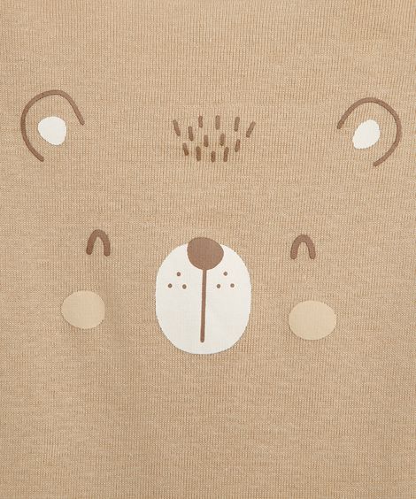 kit de 3 bodies infantis de algodão estampados colorido