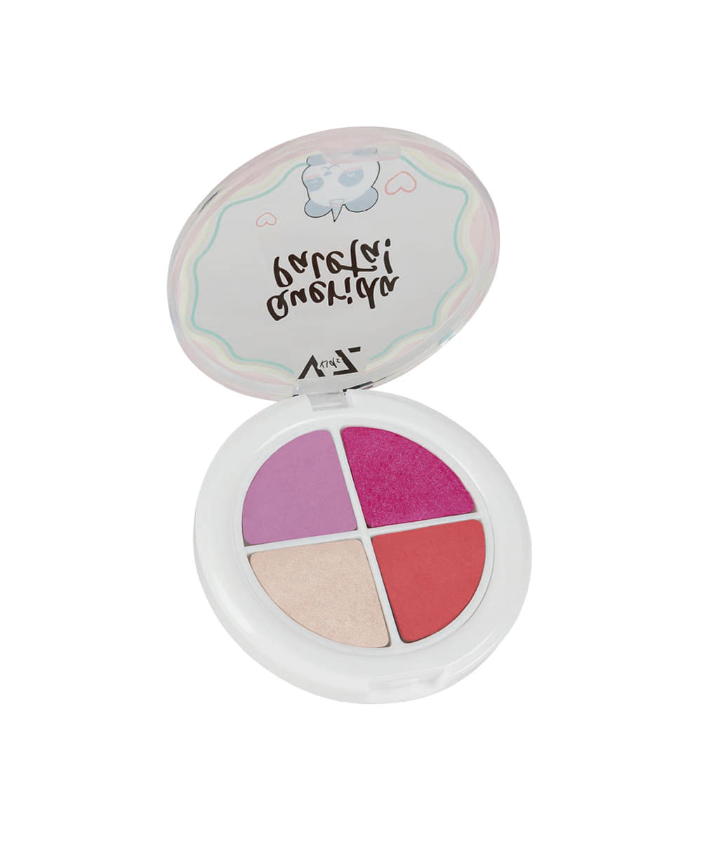 paleta de sombras vizzela infantil querida paleta 6g colorida