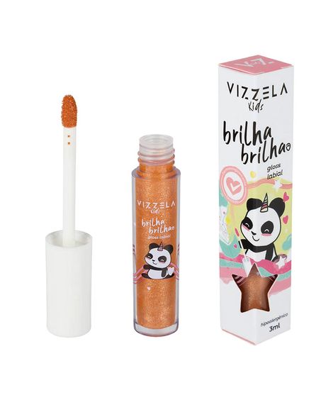 gloss vizzela infantil brilha brilha cometa 3ml