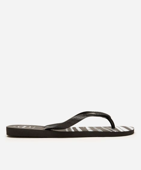 chinelo havaianas top listrado preto