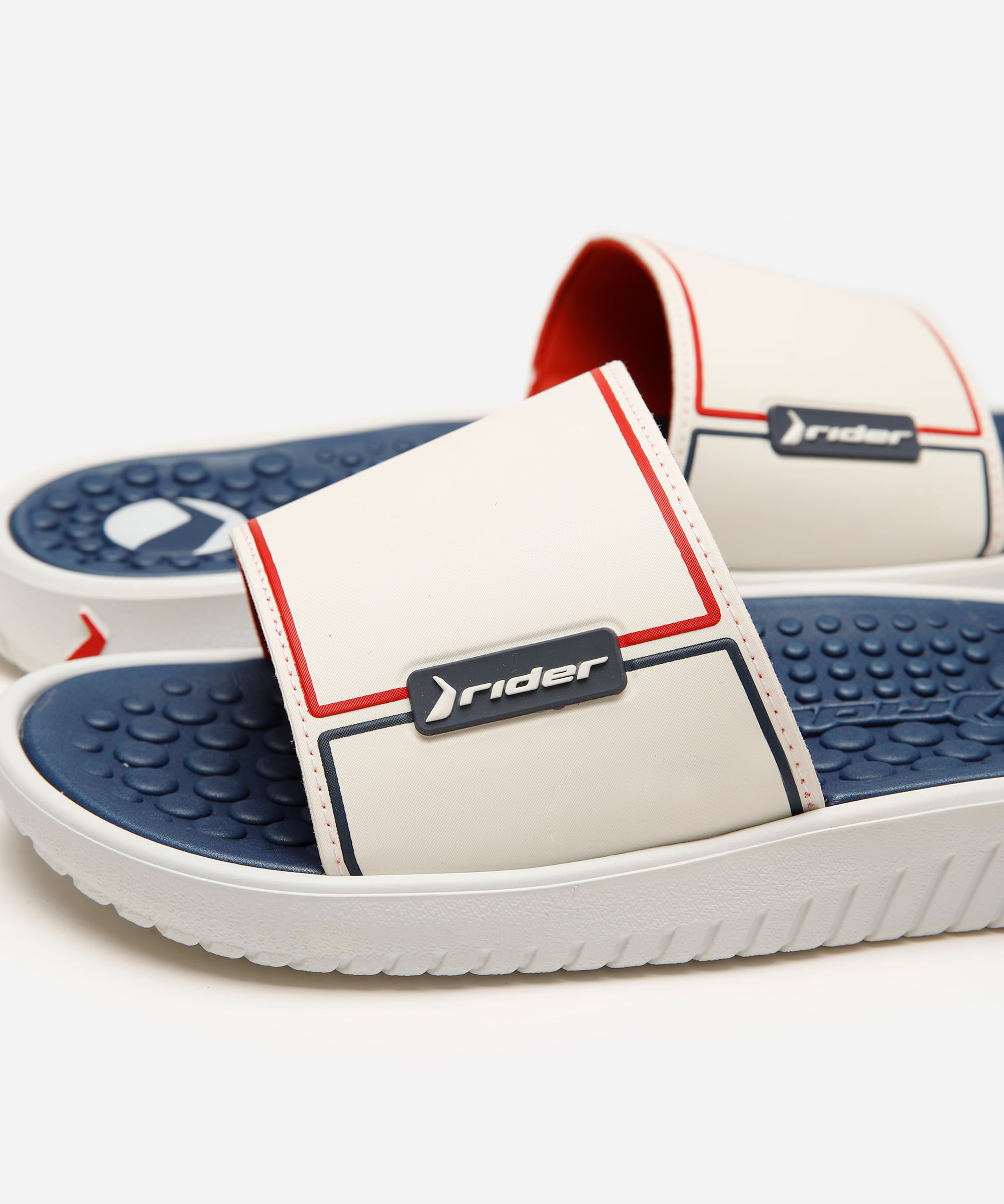 chinelo slim slide rider  azul
