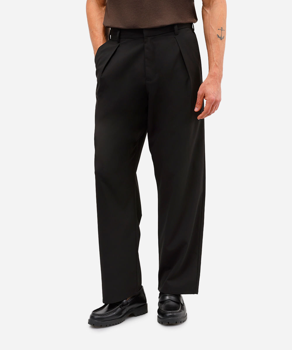 calça barel masculina cós elástico preta