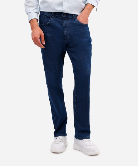 calça slim masculina jeans azul