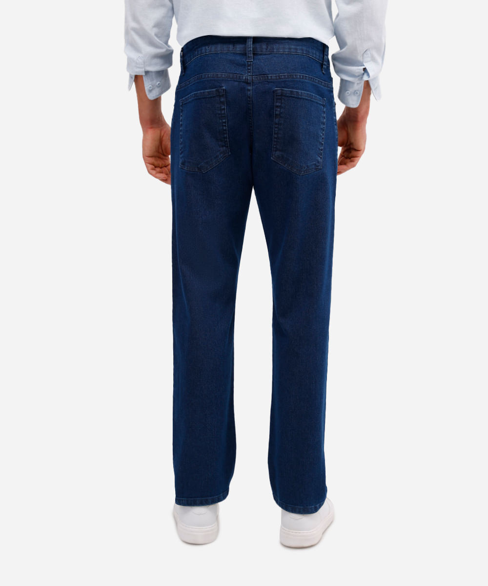 calça slim masculina jeans azul