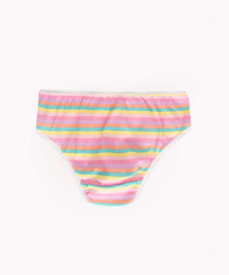 kit de 7 calcinhas infantil multicor