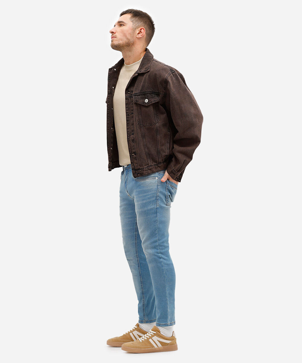 calça skinny jeans comfort azul escuro